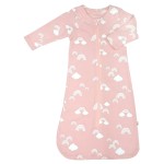 Babysoy Long Sleeve Pattern Sleep Sack Wearable Blanket (12-24 Months, Rainbow-Peony)