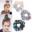 3Pcs Shiny Sequin Hair Scrunchies Hairbands, Women Elastic Glitter Fashion Scrunchie Hair Ties Ropes Hair Bands Headwear Ponytail Holders Bun Cover Hair Accessories for Gym Dance Party Club, B