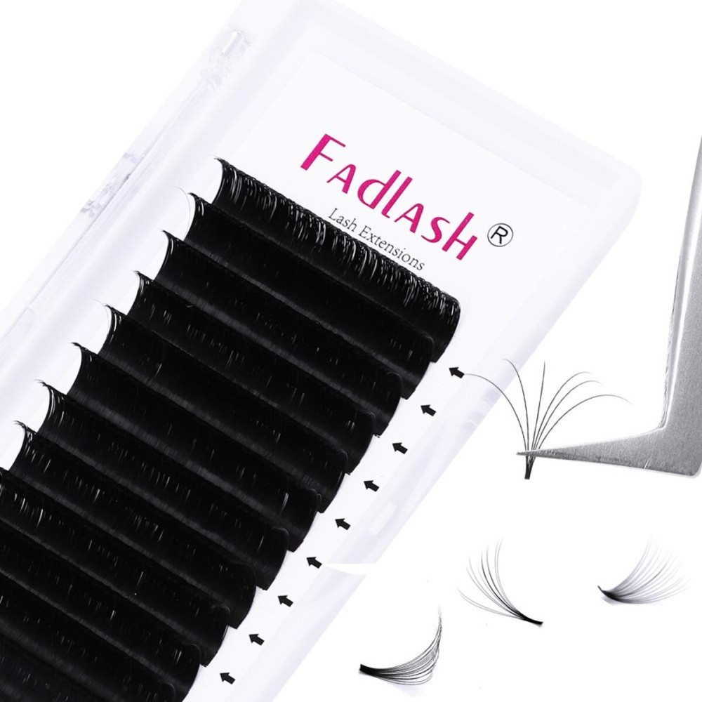 Easy Fan Lash Extensions 8~20mm FADLASH Volume Eyelash Extensions 0.05 0.07mm Self Fanning Lashes C/D/DD Curl Easy Fanning Lashes (0.05-D, 11mm) Easy Fan Lash Extensions 8~20mm FADLASH Volume Eyelash Extensions 0.05 0.07mm Self Fanning Lashes C/D/DD Curl Easy Fanning Lashes (0.05-D, 11mm)