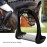 Yosoo Stirrups for Saddle, Wide Stirrups, Horse Riding Stirrups Stirrup Irons Aluminum Stirrup with Stainless Steel Anti-Slip Pad for Equestrian Saddle(Black)