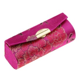 5pcs Lipstick Case Lipstick Holder Flower Design Makeup Jewelry Holder Box Lip with Mirror - Random Color