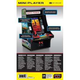 My Arcade Mini Player 10 Inch Arcade Machine: 20 Built In Games, Fully Playable, Pac-Man, Galaga, Mappy and More, 4.25 Inch Color Display, Speakers, Volume Controls, Headphone Jack, Micro USB Powered