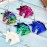 Chuangdi Flip Sequin Unicorn Keychains Colorful Unicorn Key Chain for Handbag Purse Party Embellishment (Color Set 1, 15 Pieces)