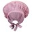 moonsix Women\'s Natural Silk Night Cap Satin Sleep Caps Elastic Head Cover Bonnet for Hair Care,Tape,Deep Pink