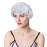 moonsix Women\'s Natural Silk Night Cap Satin Sleep Caps Elastic Head Cover Bonnet for Hair Care,Elastic,Grey