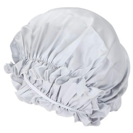 moonsix Women\'s Natural Silk Night Cap Satin Sleep Caps Elastic Head Cover Bonnet for Hair Care,Elastic,Grey moonsix Women\'s Natural Silk Night Cap Satin Sleep Caps Elastic Head Cover Bonnet for Hair Care,Elastic,Grey