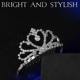 Teenitor Crown, 5pcs Tiaras for Women, Tiara Crown, Silver Tiara for Little Girls Rhinestone Headbands Wedding Headband Party Teenitor Crown, 5pcs Tiaras for Women, Tiara Crown, Silver Tiara for Little Girls Rhinestone Headbands Wedding Headband Party