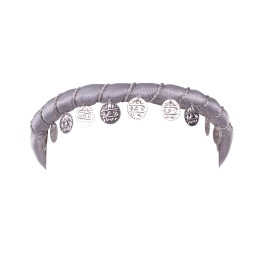 Arsimus Gypsy Coin Headband (Silver/Silver)