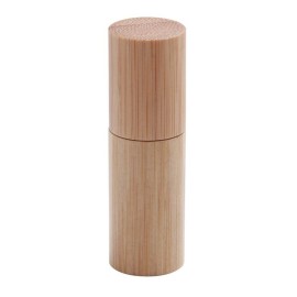 6 Pcs 5ml Bamboo Roll On Bottle For Essential Oils,Clear Glass Inner with Natural Bamboo Wooden Shell,Portable Massage Stainless Steel Roller Ball Glass Vial Aromatherapy travel Perfumes Bottles