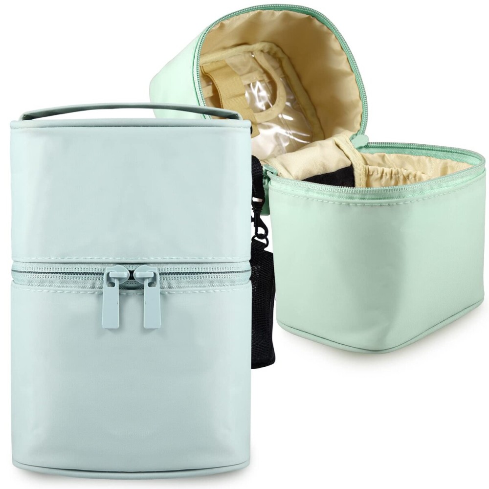 Makeup Brush Organizer Artist Small Makeup Bag Brushes Set Case Professional Travelling Brush Pen Pencil Holder Make Up Cup Storage Organizer Case Pencil Pouch Cosmetic Bag for Travel