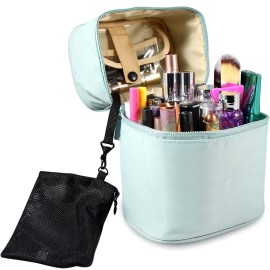Makeup Brush Organizer Artist Small Makeup Bag Brushes Set Case Professional Travelling Brush Pen Pencil Holder Make Up Cup Storage Organizer Case Pencil Pouch Cosmetic Bag for Travel