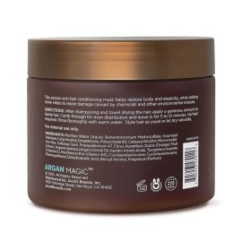 Argan Magic Restorative Hair Mask - Protein Rich Conditioning Hair Mask that Hydrates, Restores And Repairs Damaged Hair | Made in USA, Paraben Free, Cruelty Free (12 oz)