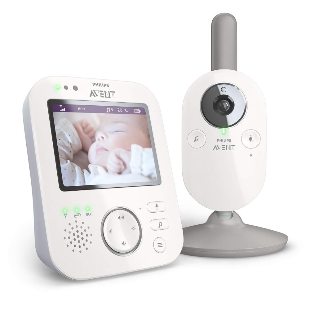 PHILIPS Avent Digital Baby Monitor with Camera and Audio, 3.5 Display Baby Camera Monitor with 2-Way Talk, Night Vision, Temperature, 980ft Range, Video Baby Monitor with No Wi-fi, Lullabies