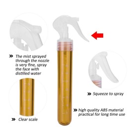 Sonew Hair Spray Bottle, 40ml Ultra Fine Mist Continuous Mister Sprayer, Airless Aerosol Water Dispenser Bottle for Hairdressing, Skin Care, Watering Plants Showering Pets - 5 Colors (small-yellow)