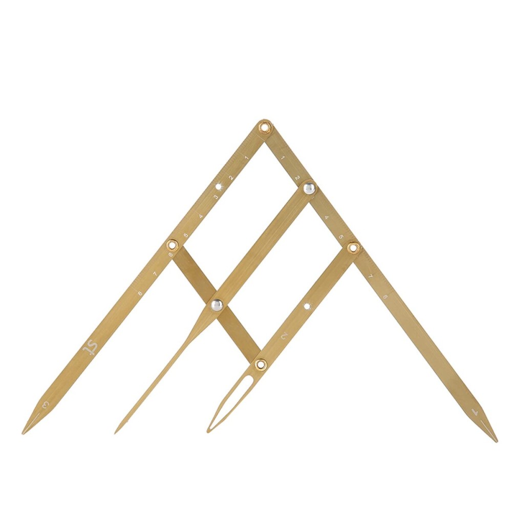 Eyebrow Ruler with Golden Ratio, Stainless Steel Eyebrow Measuring Ruler Eyebrow Caliper, Flexible Removable Ruler, Semi Permanent Eyebrow Tattoo Designing Shaping Tools, Makeup Measure Tool (Glod)
