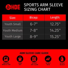 HDE Arm Compression Sleeves for Kids Basketball Shooting Sleeve - Youth Sports Football Baseball Softball White - YS