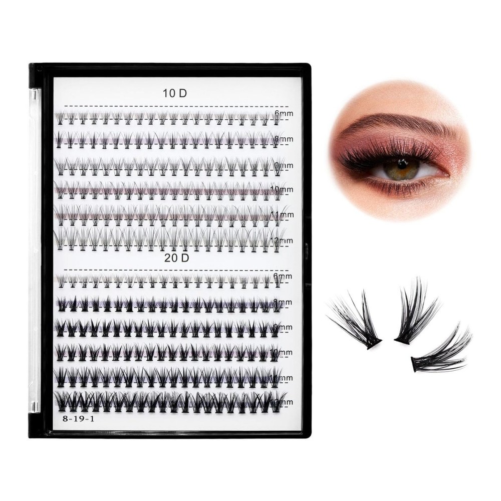 Bodermincer Lash Extension 240pcs C Curl 10D/20D Cluster 8/9/10/11/12mm,10/11/12/13/14mm,12/13/14/15/16mm Mixed Individual Cluster Lashes (10D+20D 8/9/10/11/12mm and Under Eyelashes) Bodermincer Lash Extension 240pcs C Curl 10D/20D Cluster 8/9/10/11/12mm,10/11/12/13/14mm,12/13/14/15/16mm Mixed Individual Cluster Lashes (10D+20D 8/9/10/11/12mm and Under Eyelashes)