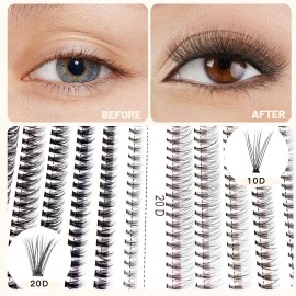 Bodermincer Lash Extension 240pcs C Curl 10D/20D Cluster 8/9/10/11/12mm,10/11/12/13/14mm,12/13/14/15/16mm Mixed Individual Cluster Lashes (10D+20D 8/9/10/11/12mm and Under Eyelashes) Bodermincer Lash Extension 240pcs C Curl 10D/20D Cluster 8/9/10/11/12mm,10/11/12/13/14mm,12/13/14/15/16mm Mixed Individual Cluster Lashes (10D+20D 8/9/10/11/12mm and Under Eyelashes)