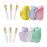 Tbestmax 6 Silicone Face Mask Brushes Facial Mud Applicator Clay Tools and 6 Spa Facial Headband Terry Cloth