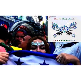 Face Body Gems Jewels Stickers,Body Jewels Stickers Stick on 10 Sets with 6 Boxes Chunky Glitter for Women Makeup Festival Face Body Gems Jewels Stickers,Body Jewels Stickers Stick on 10 Sets with 6 Boxes Chunky Glitter for Women Makeup Festival