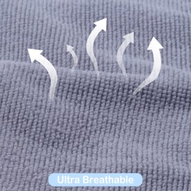 Viviland Baby Washcloths, Super Soft Baby Bath Towels for Newborn 24 Pack, Absorbent Face & Body Wash Cloth for Baby Boy, Blue-Whale Pattern, 9 x 9 inch