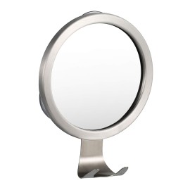 Ettori Shower Mirror Fogless for Shaving with Razor Holder, Powerful Lock Suction Fogless Mirror for Shower