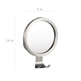 Ettori Shower Mirror Fogless for Shaving with Razor Holder, Powerful Lock Suction Fogless Mirror for Shower Ettori Shower Mirror Fogless for Shaving with Razor Holder, Powerful Lock Suction Fogless Mirror for Shower