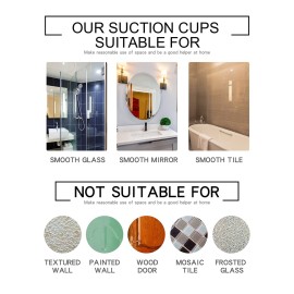 Ettori Shower Mirror Fogless for Shaving with Razor Holder, Powerful Lock Suction Fogless Mirror for Shower Ettori Shower Mirror Fogless for Shaving with Razor Holder, Powerful Lock Suction Fogless Mirror for Shower