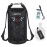 Piscifun Dry Bag, Waterproof Floating Backpack 20L with Waterproof Phone Case for Boating, Kayaking, Fishing, Black 20L