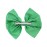 Small Scalloped Edge Bow Hair Clip for Girls- Green