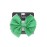 Small Scalloped Edge Bow Hair Clip for Girls- Green