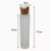 1PC 100ml/3.4oz Upscale Empty Refillable Frosted Glass Bottles Portable Cosmetic Jar Container Pot Vial Holder with Eco-friendly Bamboo Press Disk Top Cap for Lotion Essential Oil Essence Toner