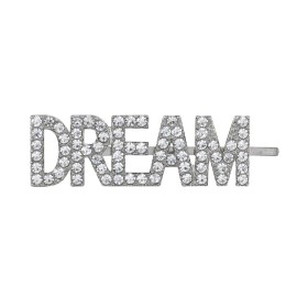 Lux Accessories Silvertone DREAM HOPE LOVE Crystal Rhinestones Fashion Clips