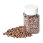 1000 Pcs 5.0 mm Silicone Lined Micro Links Rings Hair Extensions Beads Silicone Lined Beads for Human Hair Extensions and Feather Extensions (Light Brown)