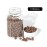 1000 Pcs 5.0 mm Silicone Lined Micro Links Rings Hair Extensions Beads Silicone Lined Beads for Human Hair Extensions and Feather Extensions (Light Brown)