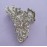 Numblartd Vintage Silver Chic Alloy Fancy Hair Claw Jaw Clips Pins with White Rhinestone - Fashion Retro Hair Catch Hair Updo Grip Hair Accessories for Women