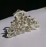 Numblartd Vintage Silver Chic Alloy Fancy Hair Claw Jaw Clips Pins with White Rhinestone - Fashion Retro Hair Catch Hair Updo Grip Hair Accessories for Women