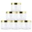 Beauticom 4 oz. (120g/120ML, Quantity: 6 Pieces) Thick Wall Round Leak Proof Clear Acrylic Jars w/Lids for Beauty, GOLD, 6 Pieces (6 Jars + Lids Together),