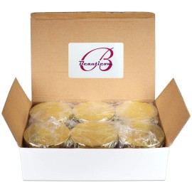 Beauticom 4 oz. (120g/120ML, Quantity: 6 Pieces) Thick Wall Round Leak Proof Clear Acrylic Jars w/Lids for Beauty, GOLD, 6 Pieces (6 Jars + Lids Together),