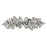 Faship Gorgeous Clear Rhinestone Crystal Flower Barrette Clip