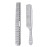 2 pcs Stainless Steel Hair Combs Anti Static Styling Comb Hairdressing Barbers Combs (Silver)