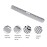 2 pcs Stainless Steel Hair Combs Anti Static Styling Comb Hairdressing Barbers Combs (Silver)