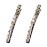 Vpang 2 Pcs Shiny Rhinestone Diamond Hair Barrette Clip Duckbill Alligator Clip Hair Accessories for Women Girls (White)