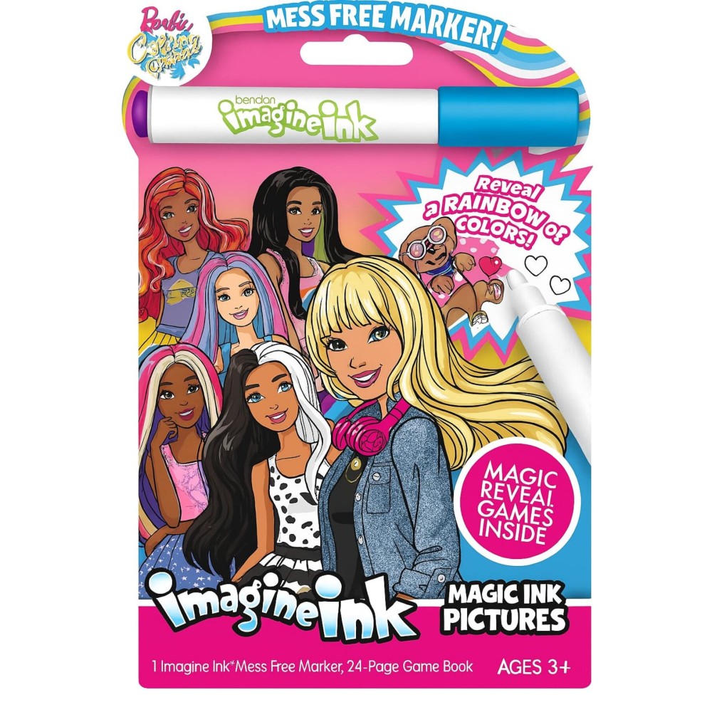 Bendon 74732 Barbie Imagine Ink Magic Ink Pictures,Multicolor