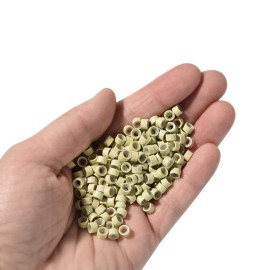 1000pcs Silicone Lined Micro Links Rings Beads Hair Feather Extensions 5.0x3.0x3.0 mm Hair Beads (Blonde) 1000pcs Silicone Lined Micro Links Rings Beads Hair Feather Extensions 5.0x3.0x3.0 mm Hair Beads (Blonde)
