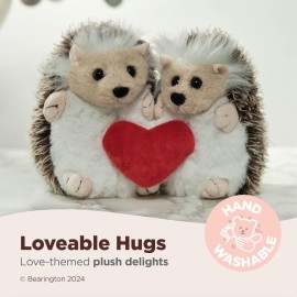 Bearington Hedgehog Stuffed Animal Plush 6 in Ideal for Valentine\'s Gift for Kids