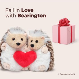 Bearington Hedgehog Stuffed Animal Plush 6 in Ideal for Valentine\'s Gift for Kids