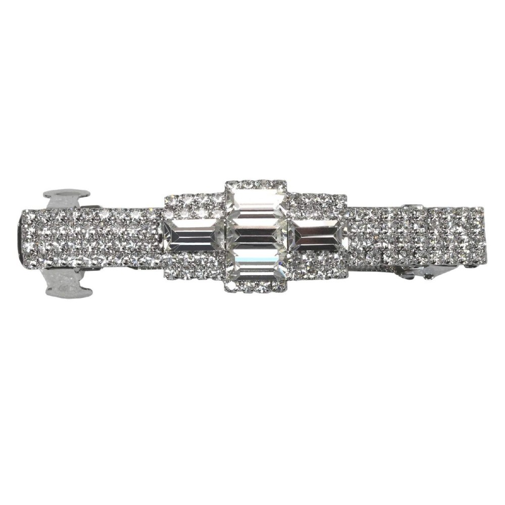 Faship Gorgeous Clear Crystal Hair Barrette Clip