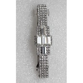 Faship Gorgeous Clear Crystal Hair Barrette Clip