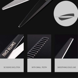 6.0 Inch Professional Hair Cutting Shears/Scissors and Barber Thinning/Texturing Scissor with Scissor Bag and Hair Comb 6.0 Inch Professional Hair Cutting Shears/Scissors and Barber Thinning/Texturing Scissor with Scissor Bag and Hair Comb